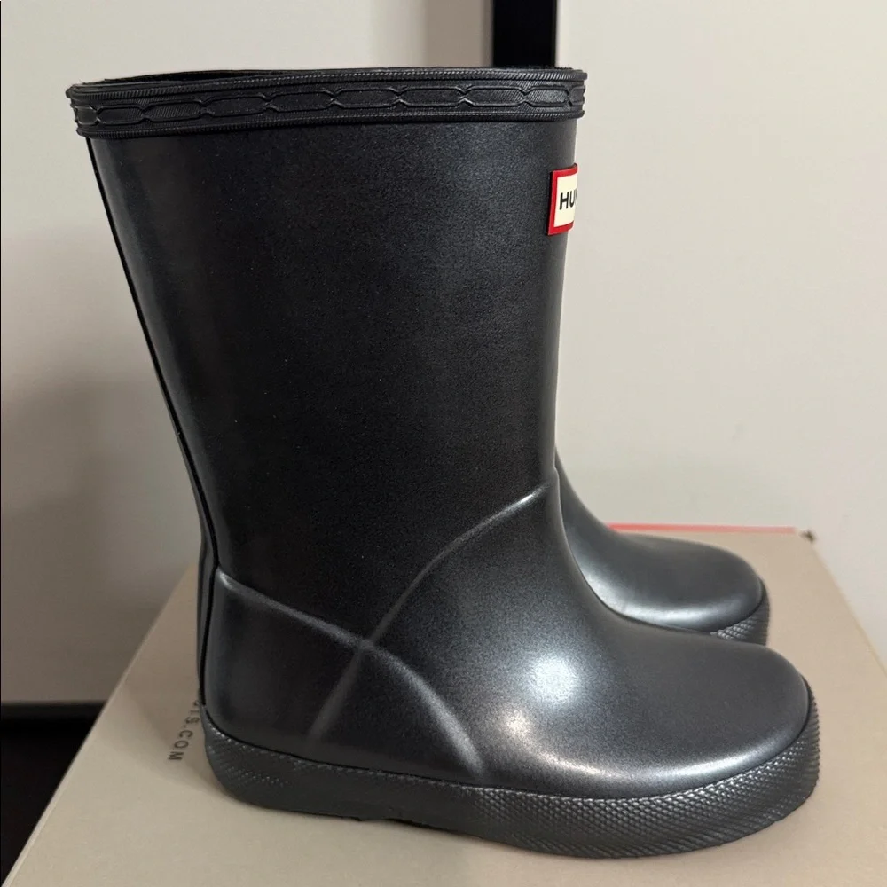 Hunter Kids Toddler Black Classic Nebula Boots Size 8 Boys/9 Girls New NIB